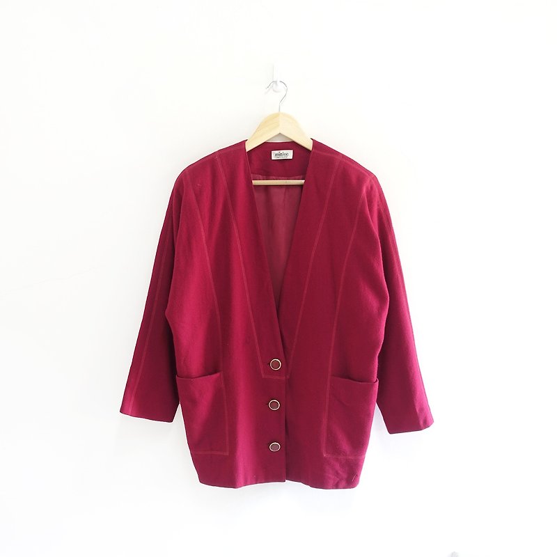 │Slowly│ retro styling. Hi - vintage jacket │vintage. Vintage - เสื้อแจ็คเก็ต - วัสดุอื่นๆ สีแดง