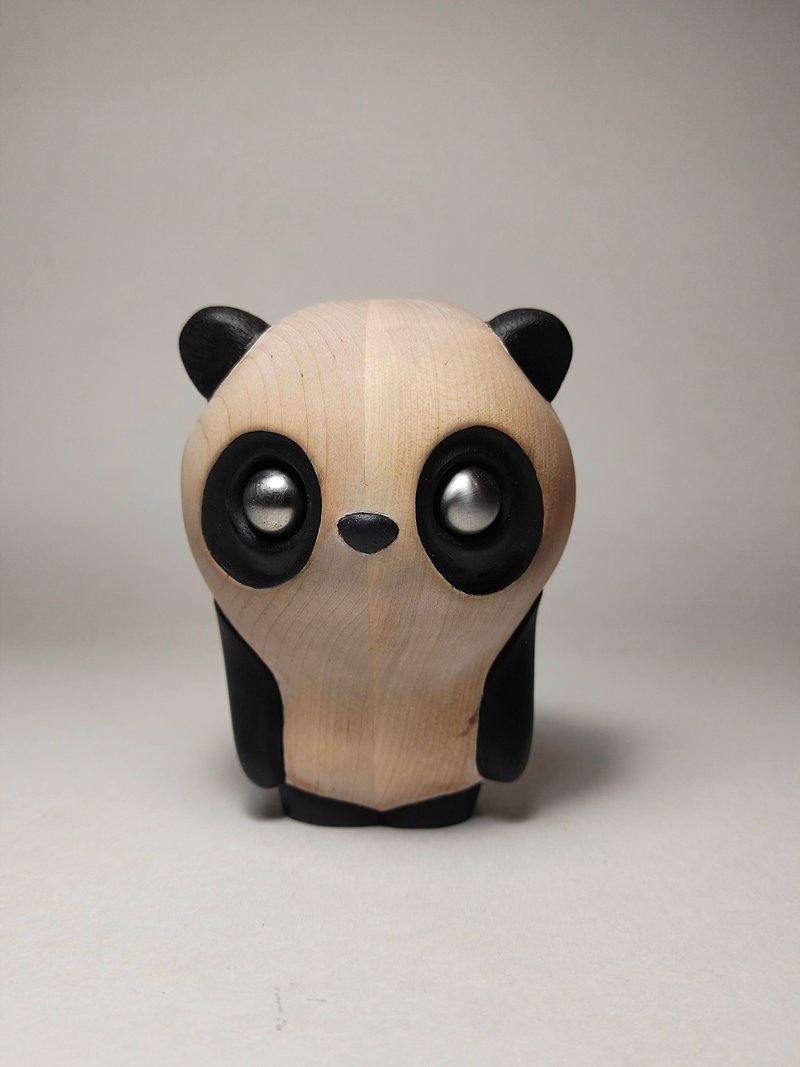 Panda - Stuffed Dolls & Figurines - Wood 