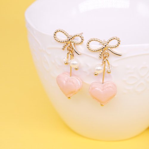 Playful Design Playful Design 法式心形馬卡龍耳環