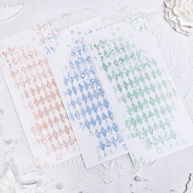 Renewal star pattern - Background paper No.1 - 貼紙 - 紙 