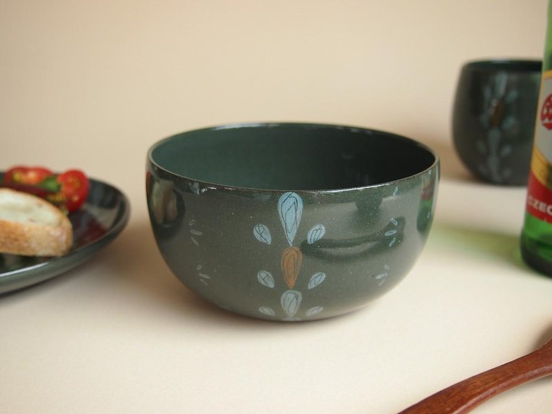 soup bowl / praha series - Bowls - Pottery Black