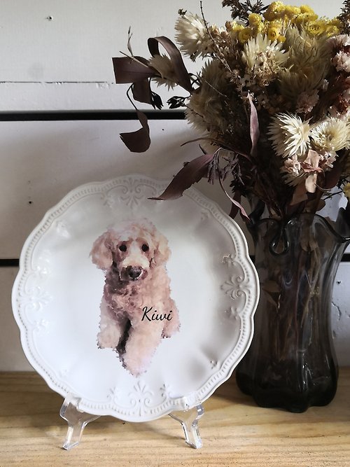 C.L Studio 訂製圖像瓷盤 限量紀念盤 寵物紀念 結婚周年 生日禮物 升遷禮物