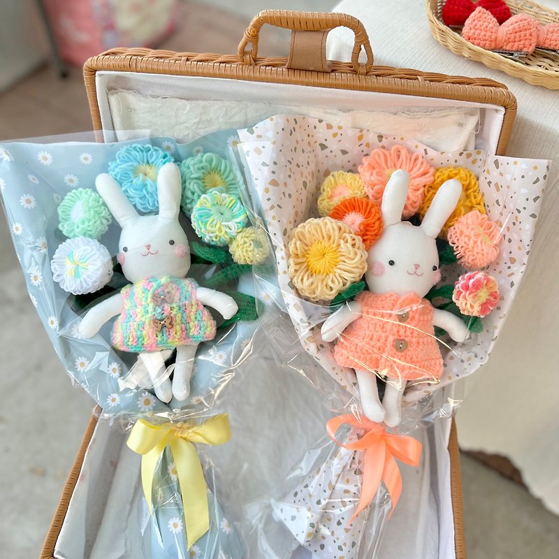 手作り人形：花束、花、人形 - 人形・フィギュア - コットン・麻 オレンジ