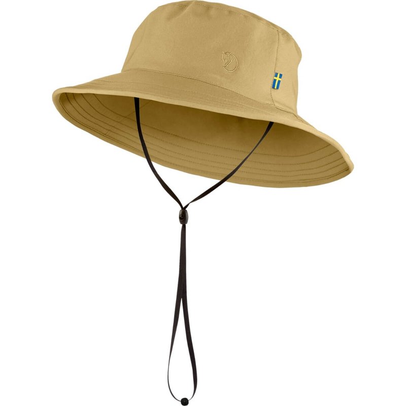 【Fjallraven】Abisko Sun Hat_遮陽帽_沙丘褐 - 帽子 - 聚酯纖維 卡其色