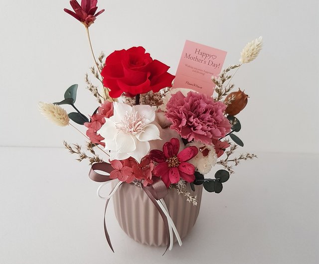 秋冬プリザーブドドライフラワー ドライ&プリザーブドフラワーのBoxed Flowers《渋めトーン