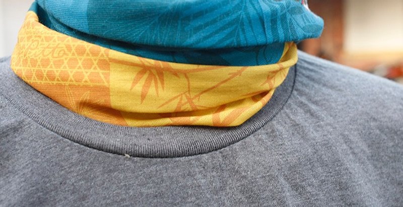 八色鳥Primaloft頭巾 - 其他 - 聚酯纖維 黃色