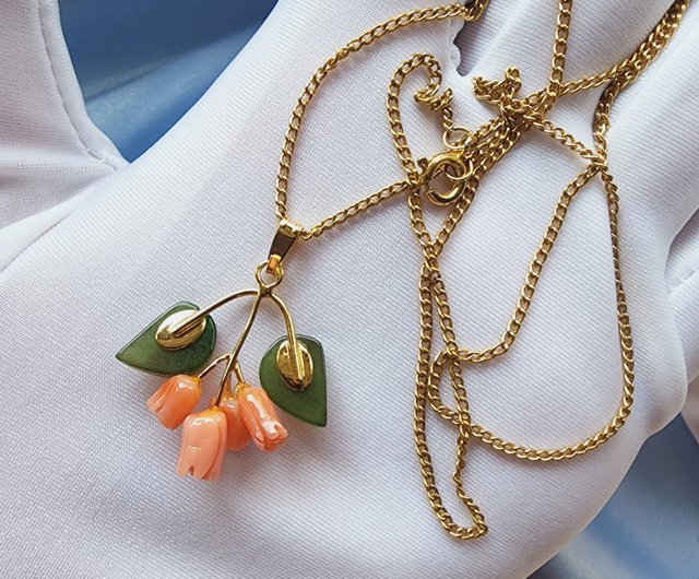 Coral and sale jade jewelry