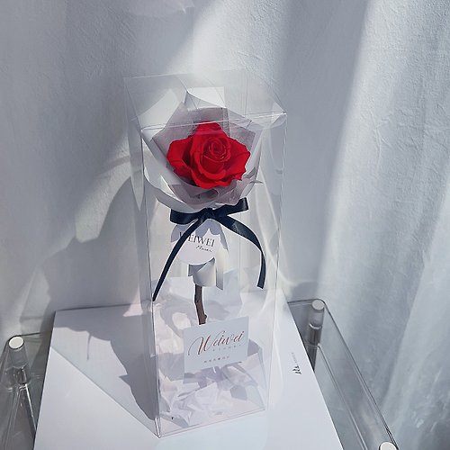 WEIWEI FLOWER 威威花藝設計 母親節禮盒【多色】日本進口單支永生玫瑰禮盒 情人節花束