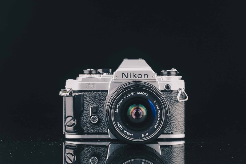 Nikon FG+SIGMA ZOOM 28-80mm F=3.5-5.6 #6242 #135底片相機 - 相機/拍立得/底片相機 - 其他金屬 黑色