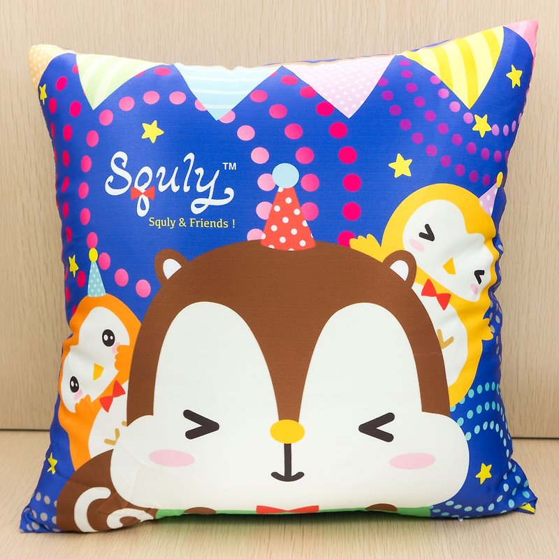 Squly Cushion (firework) - Pillows & Cushions - Polyester Blue