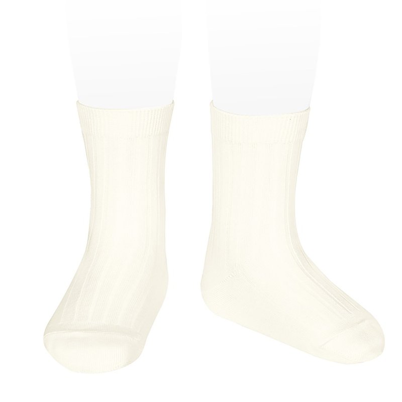 Condor Little Prince Classic Socks - 303 Champagne White (Kids/Adults) - Socks - Cotton & Hemp White