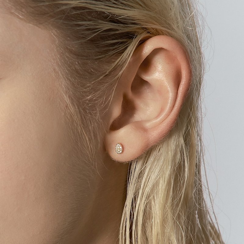 Aqua 純銀耳環 | 百搭設計。兩色可選 - 耳環/耳夾 - 純銀 