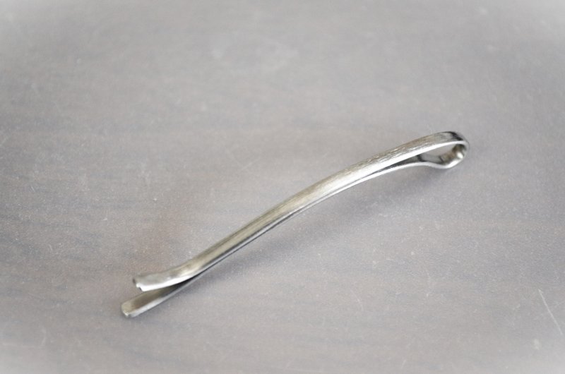 鈦髮夾・溫柔鈦髮夾・髮際線A64mm - 髮夾/鯊魚夾 - 其他金屬 銀色