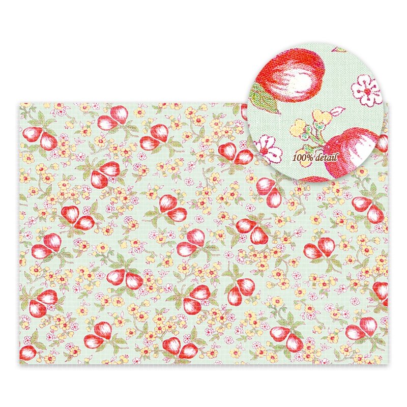 Petit berry apple mint Wrapping Paper / Scrapbook Paper / 25sheet A4 size - Other - Paper 