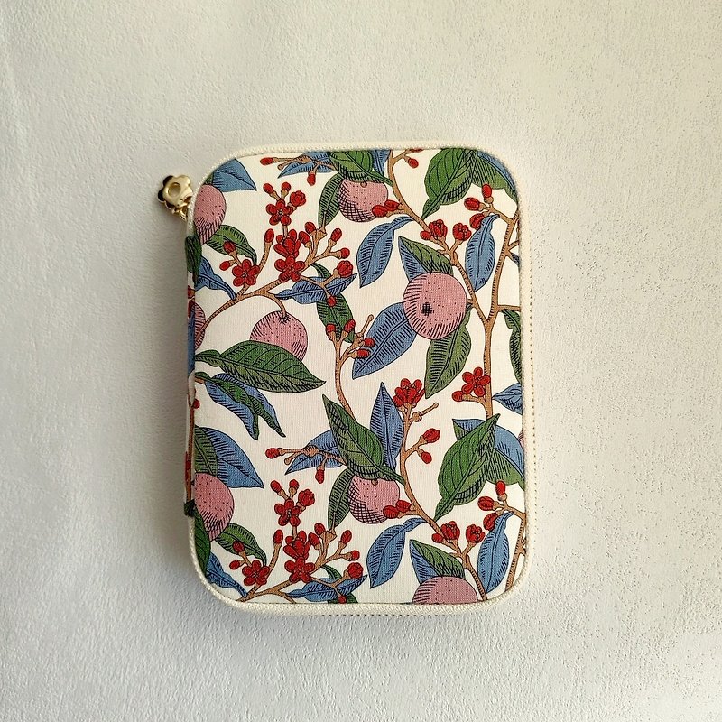 Liberty handmade sesame seed bag/passport bag/document storage bag - Clutch Bags - Cotton & Hemp Pink