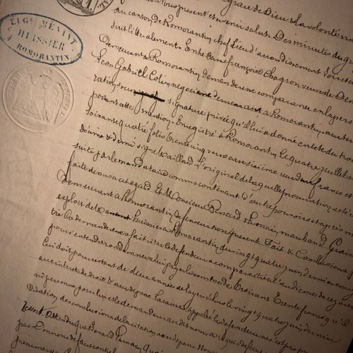 フランスの何世紀も前のナポレオン3世時代の切手紙アンティーク