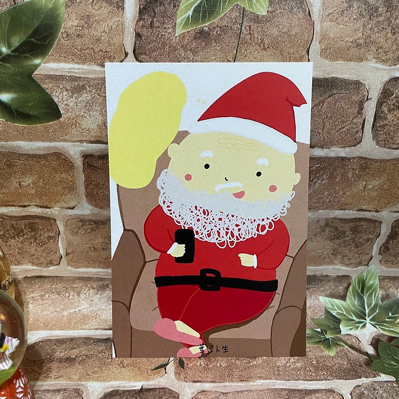 Christmas Card Postcard-The Voice of Santa Claus (No Character Version) - Cards & Postcards - Paper 