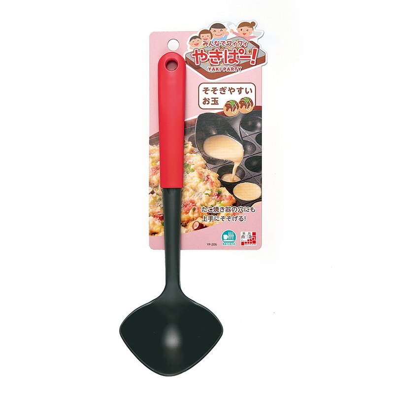 日本下村工業Shimomura  日本製耐熱章魚燒-下料匙/耐熱湯杓YP206 - 廚具 - 樹脂 紅色