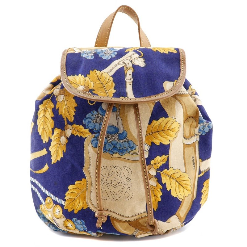 【日本直送】ロエベ LOEWE リュック・デイパック キャンバス イエロー レディース【中古】 - 後背包/背包/書包 - 棉．麻 黃色