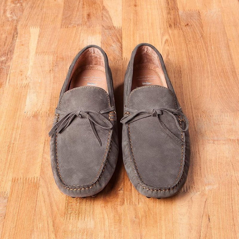Vanger Light Gentle Tide Travel Peas Shoes Va250 Grey - Men's Casual Shoes - Genuine Leather Gray