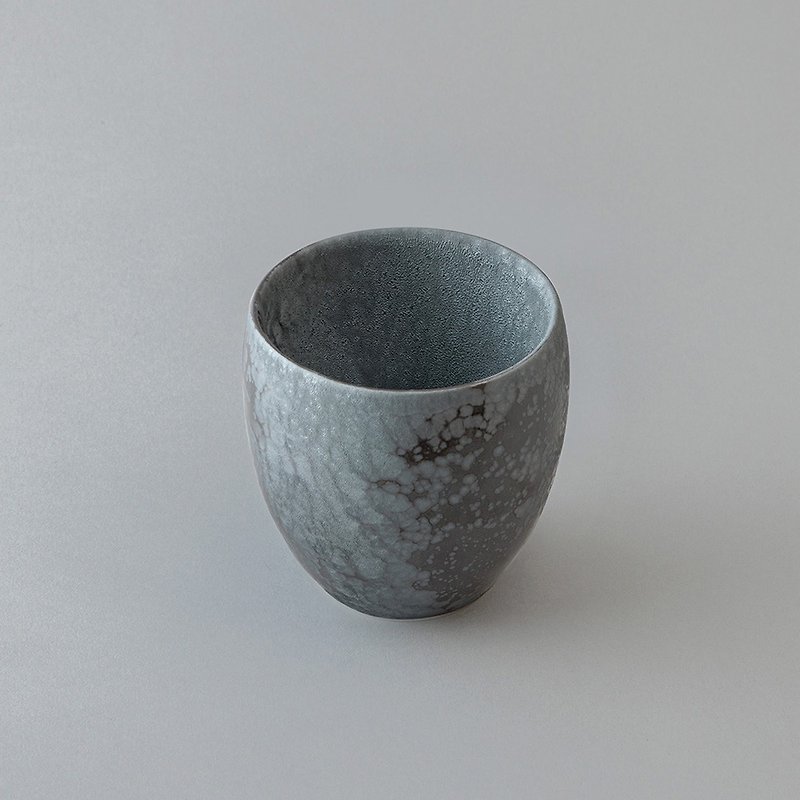 Japan 39arita Japan-made Arita-yaki ceramic double-layer insulation cup-200ml-黑天目 - Teapots & Teacups - Pottery Black