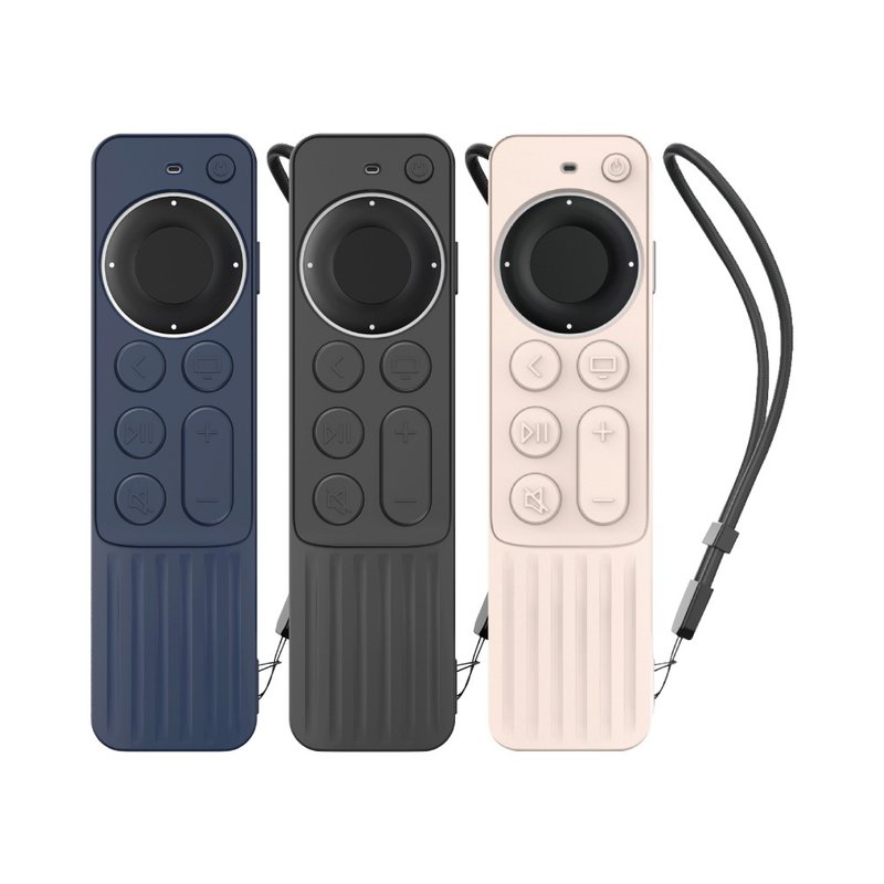 Apple TV 遙控器 Siri Remote 2代 矽膠保護套 - 條紋防滑款 - 科技小物 - 矽膠 多色