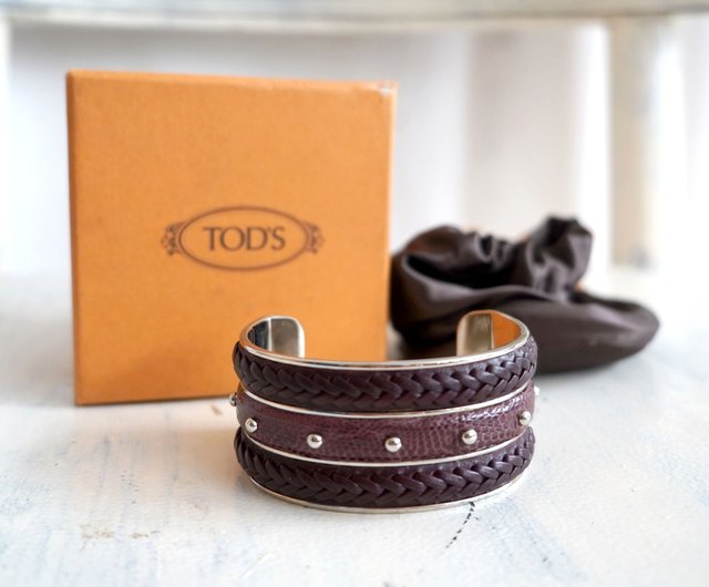 送料込直営店*TOD`S*レザーブレスレット ○TOD'S○レザー ブレスレット (TOD'S/ブレスレット