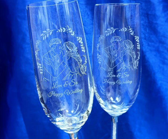 Single Wine Glass Hand Painted, Ocean Bottom Design - Shop NeA Glass Bar  Glasses & Drinkware - Pinkoi