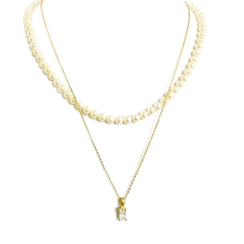 Ficelle | Handmade Brass Bracelet in Natural Stone | 【Clara Melody】 Waltz - Necklace - Bracelets - Gemstone 