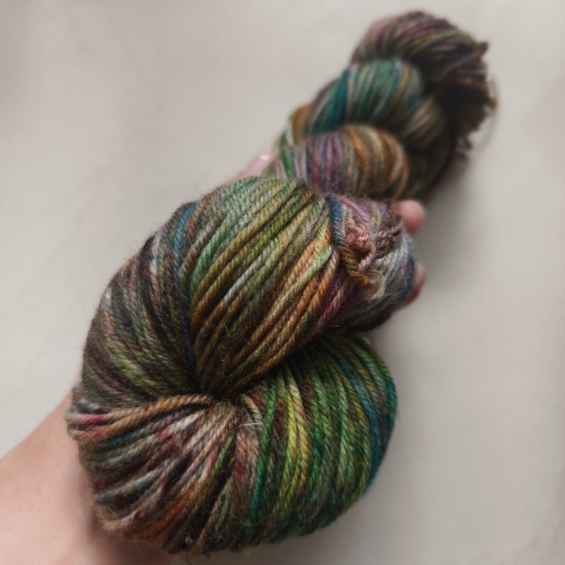 lufi~hand-dyed thread Kunshan Shensen Australian Mercerized Merino 100g - เย็บปัก/ถักทอ/ใยขนแกะ - ขนแกะ 