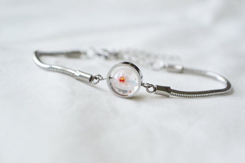 Cherry Blossom bracelet - Bracelets - Stainless Steel Silver