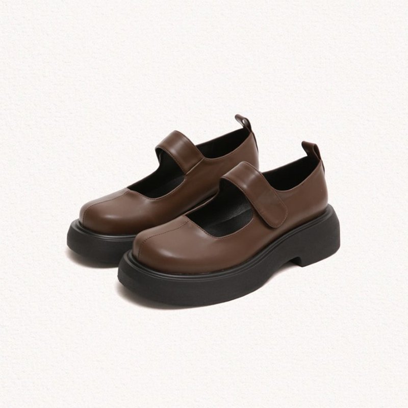 PRE-ORDER 韓國品牌 MACMOC Odong Mary Jane BROWN - Women's Leather Shoes - Other Materials 