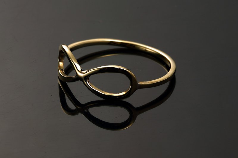 手工訂製/無限戒指 - 戒指 - 銅/黃銅 金色