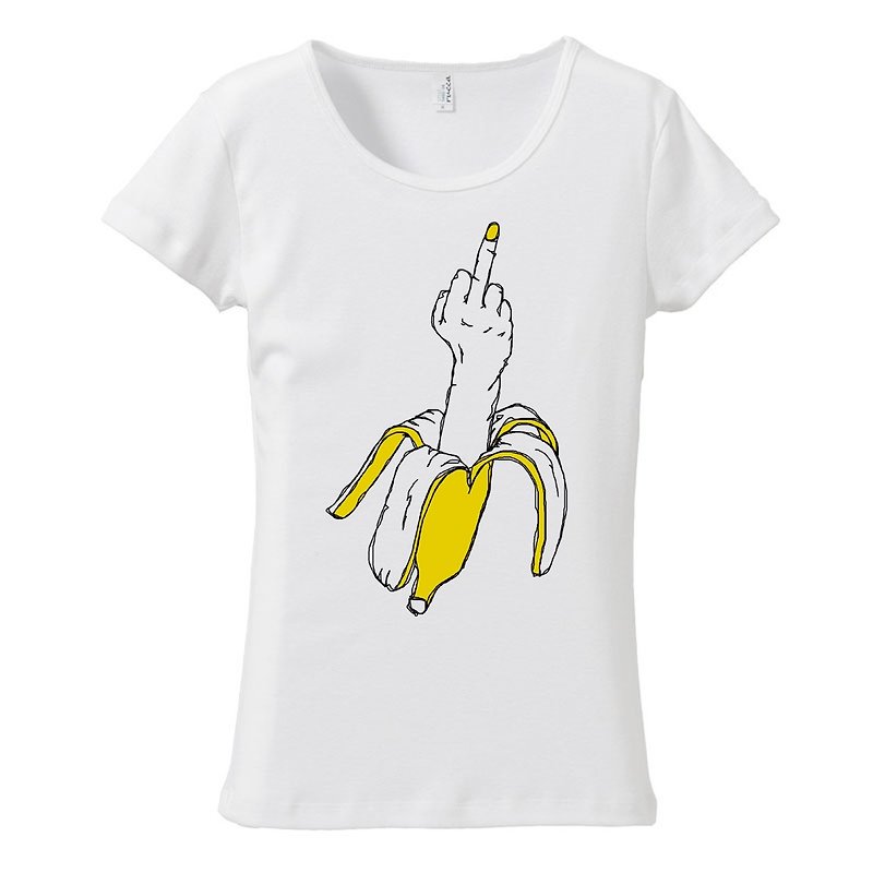レディースTシャツ / Not sweet banana - Tシャツ - コットン・麻 ホワイト