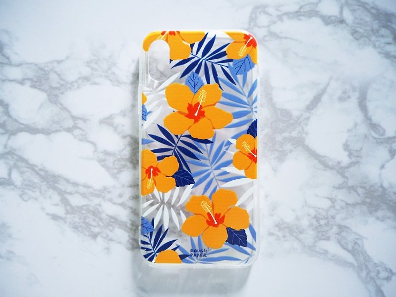 Tropical floral UV printing iPhone case - เคส/ซองมือถือ - พลาสติก 