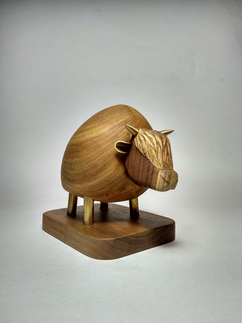 Bull - 公仔/玩偶 - 木頭 
