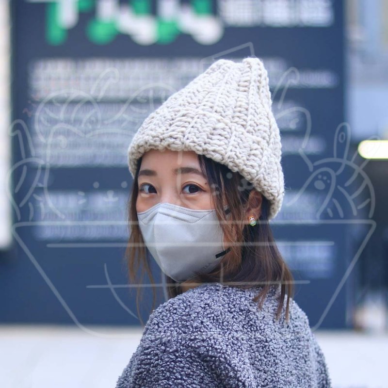 【影片教學+材料包】簡易毛線帽(Wool Roving版) - 編織/刺繡/羊毛氈/縫紉 - 棉．麻 多色