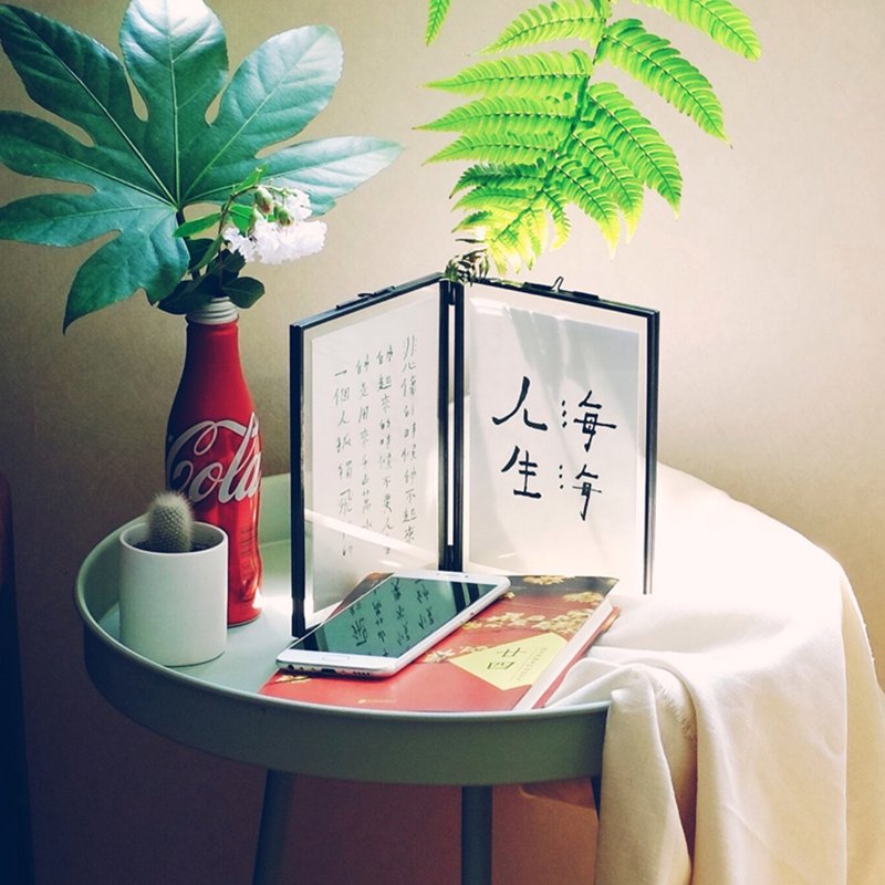 ins復古 玻璃相框擺台 - 擺飾/家飾品 - 其他金屬 多色