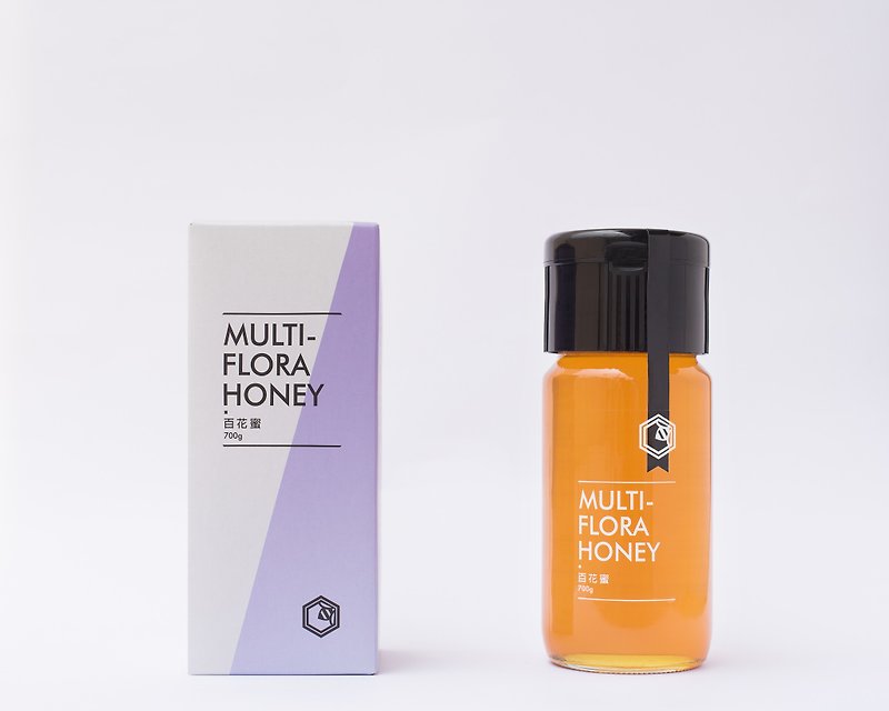 Taiwan Honey l Multy-Flora Honey 700g - น้ำผึ้ง - แก้ว สีเหลือง