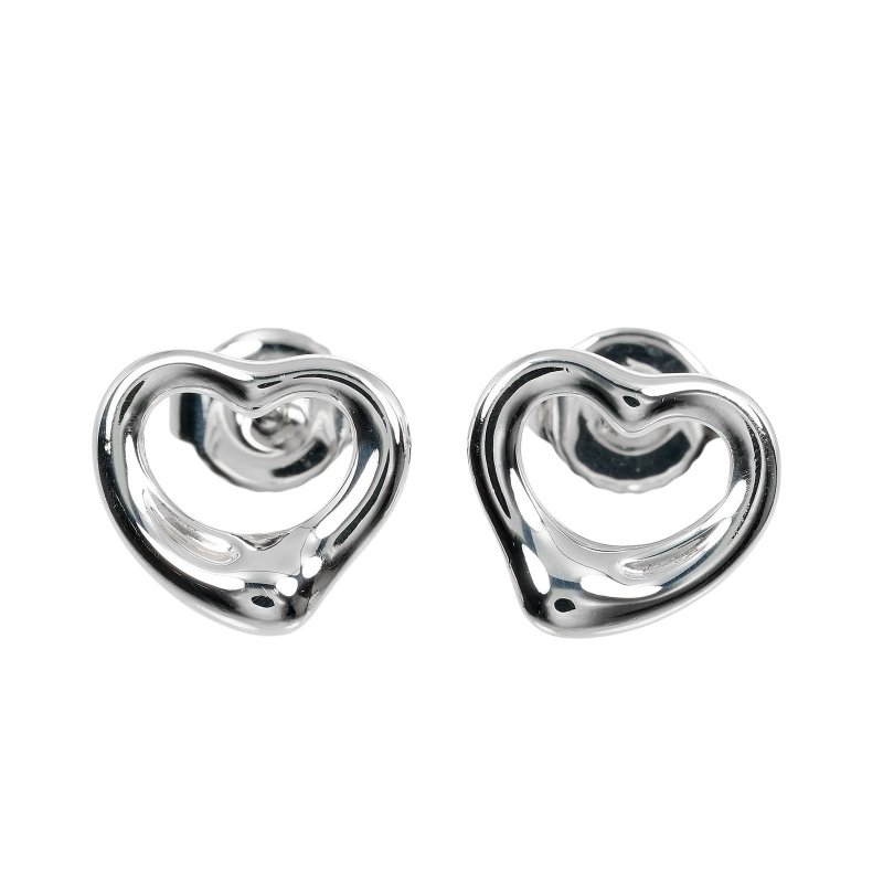 【日本直送】ティファニー TIFFANY&Co. オープンハート ピアス シルバー925 約1.87g【中古】Aランク - 耳環/耳夾/耳骨夾 - 銀 銀色