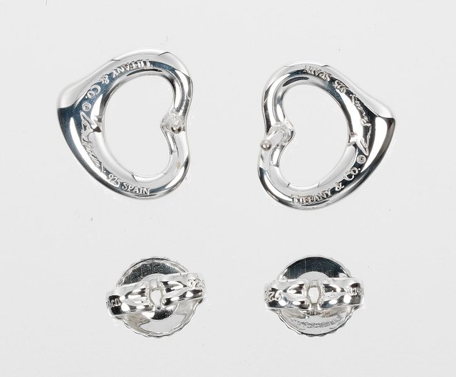 TIFFANY&Co. ティファニー オープンハート イヤリング シルバー925