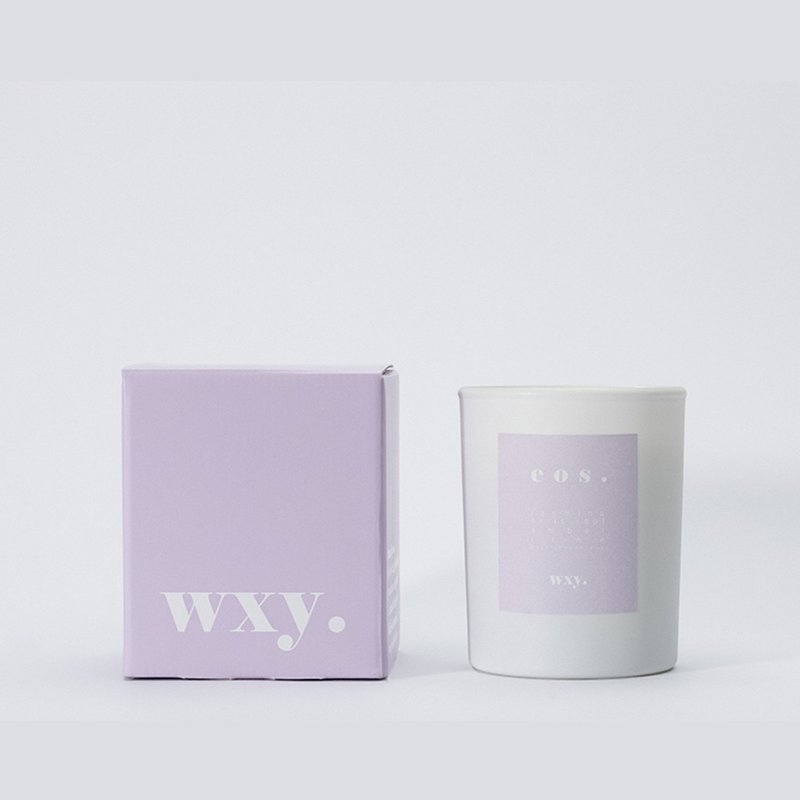 wxy Candle- eos. (Orris Root + Amber) /7oz - เทียน/เชิงเทียน - แก้ว สีม่วง