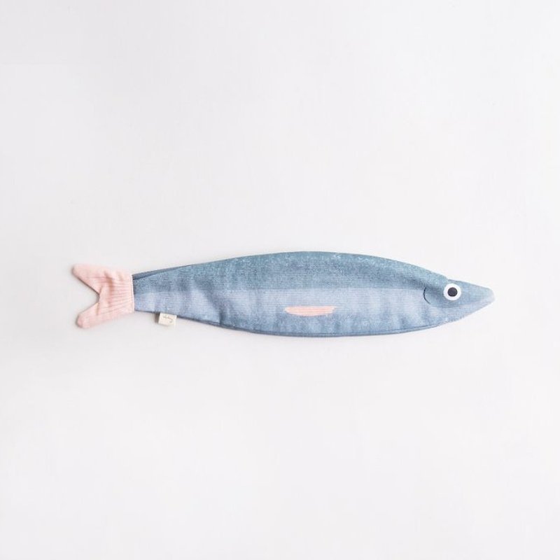 日本海秋刀魚 筆袋 | Don Fisher - 筆盒/筆袋 - 棉．麻 灰色