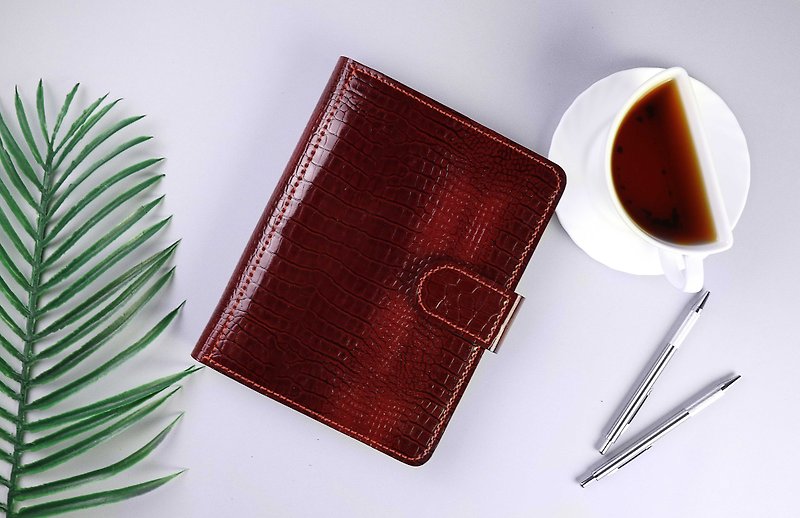 a5 binder - a5 planner cover - a5 planner binder leather - refillable journal - Notebooks & Journals - Genuine Leather Red