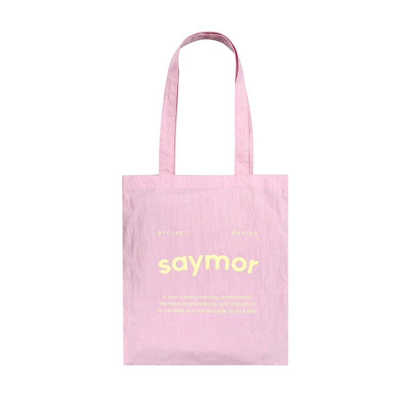 Color eco bag_pink - 手提包/手提袋 - 其他材質 粉紅色