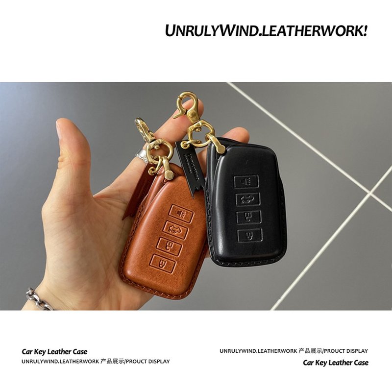 適用雷克薩斯es200鑰匙套rx300扣es300hnx200ux260h車rx270 真皮 - 鑰匙圈/鑰匙包 - 真皮 