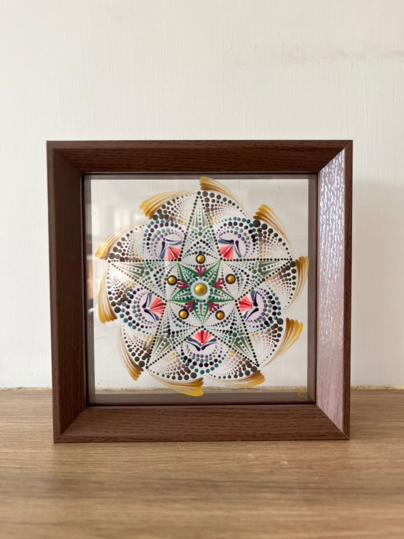流動的面向 點點曼陀羅畫 獨家 眉心輪 方向 禮物 - 擺飾/家飾品 - 其他材質 