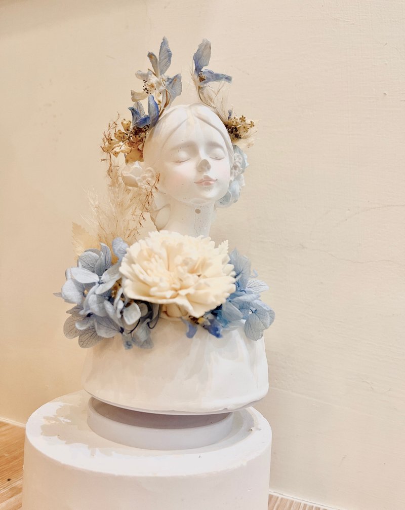 仙女花石膏擴香音樂盒 - 乾花/永生花 - 其他材質 