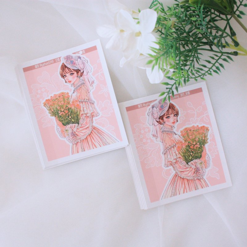 Oriental Sticker_yehee_jane_pink_v2 - สติกเกอร์ - กระดาษ สึชมพู