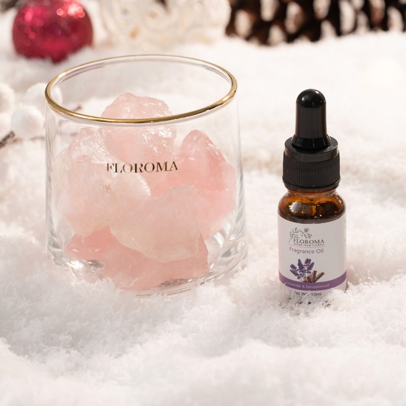 【Boost Popularity】 Diffuser Natural Pink Crystal Set - Fragrances - Other Materials 